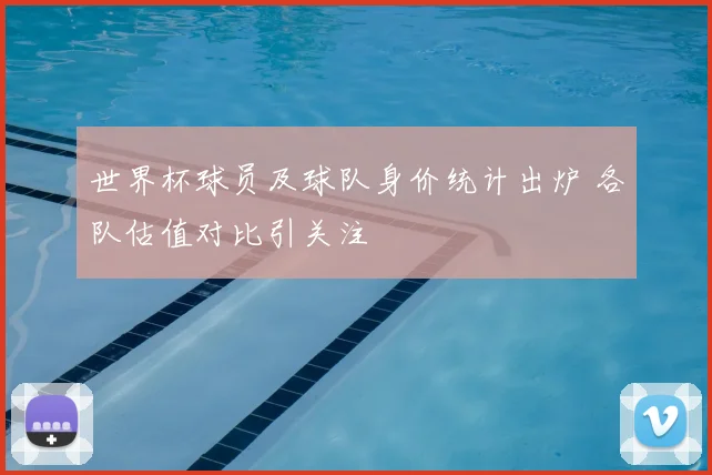 世界杯球员及球队身价统计出炉 各队估值对比引关注